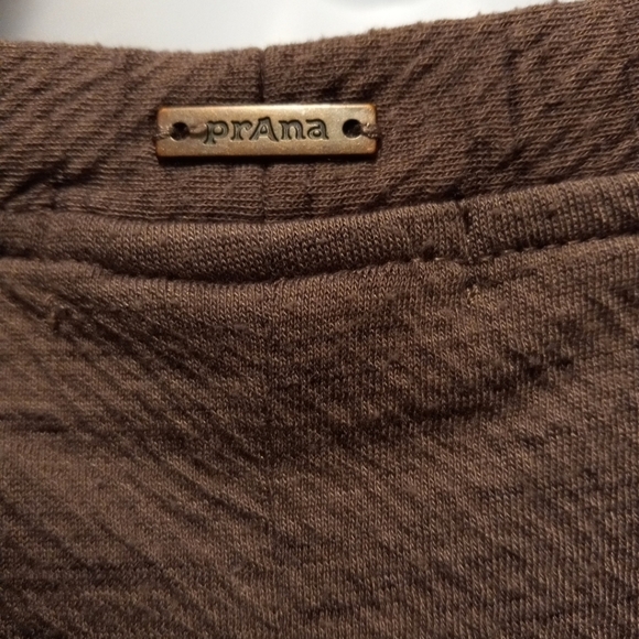 Prana Sweater Dress Fall Brown Knit Organic Cotton Knee Length Sz Xs - Picture 7 of 8